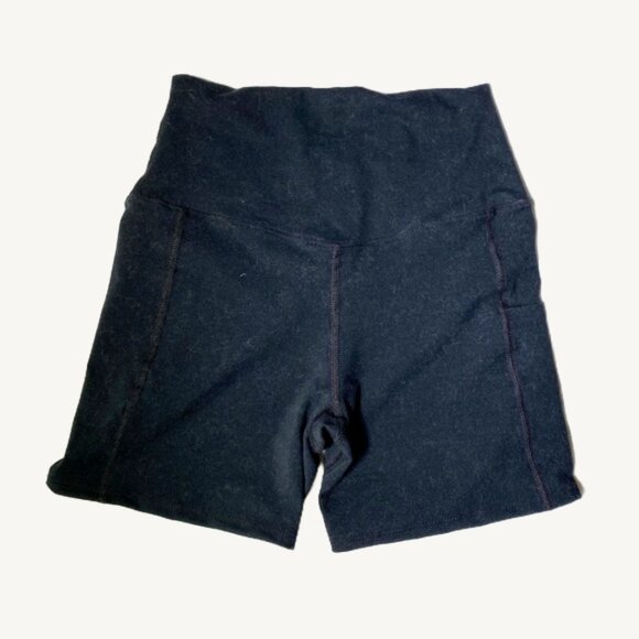 Evolution and Creation Black Criss Cross Waist Bike Shorts Pocket Size Medium - Picture 6 of 6